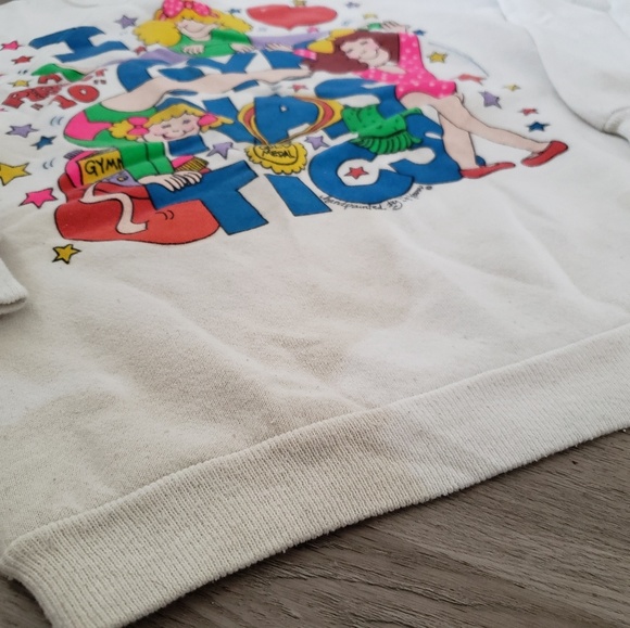 Vintage Girls Gymnastics Sweatshirt - Sz L - Picture 4 of 5